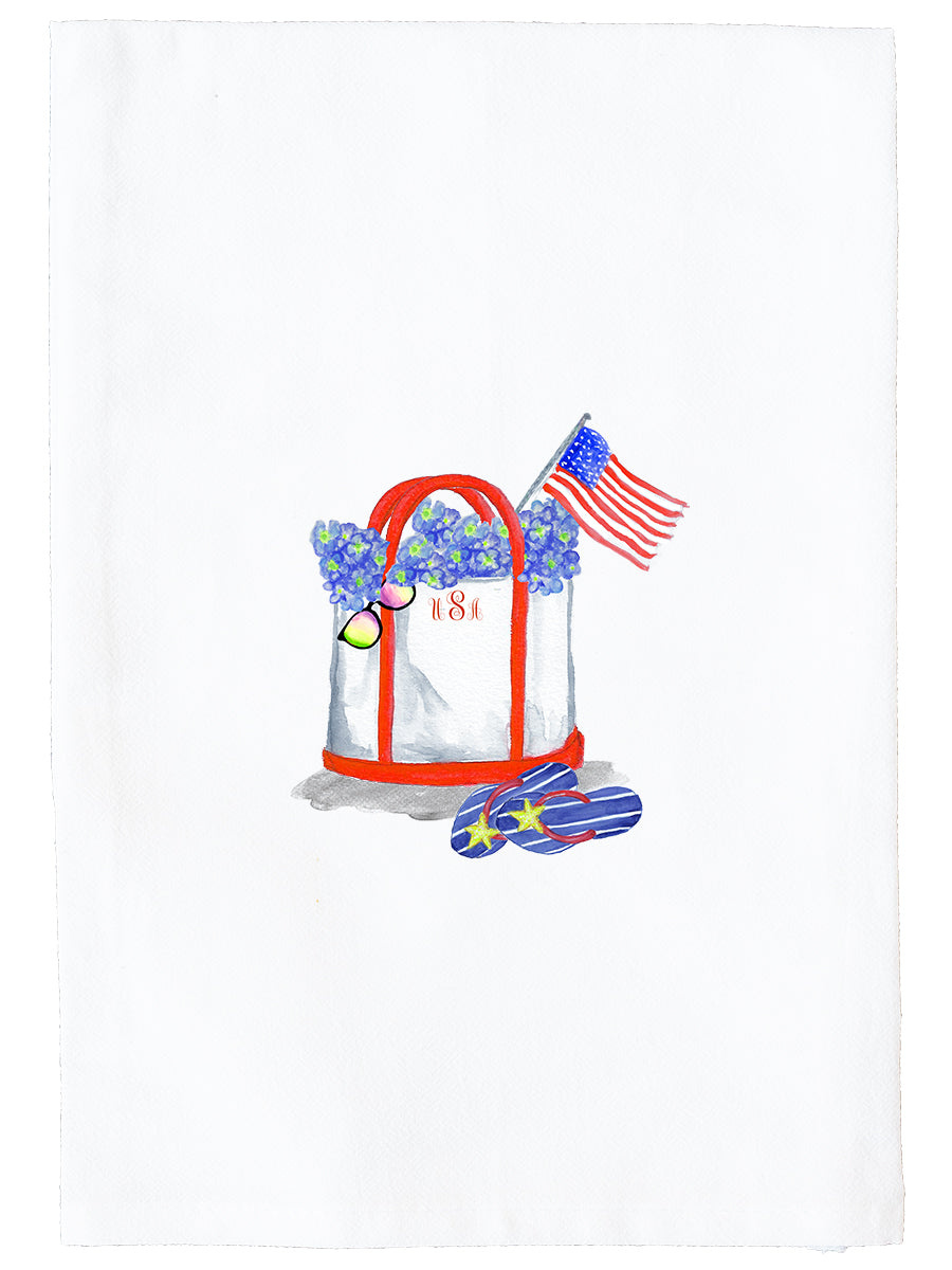 Patriotic Tote Kitchen Towel