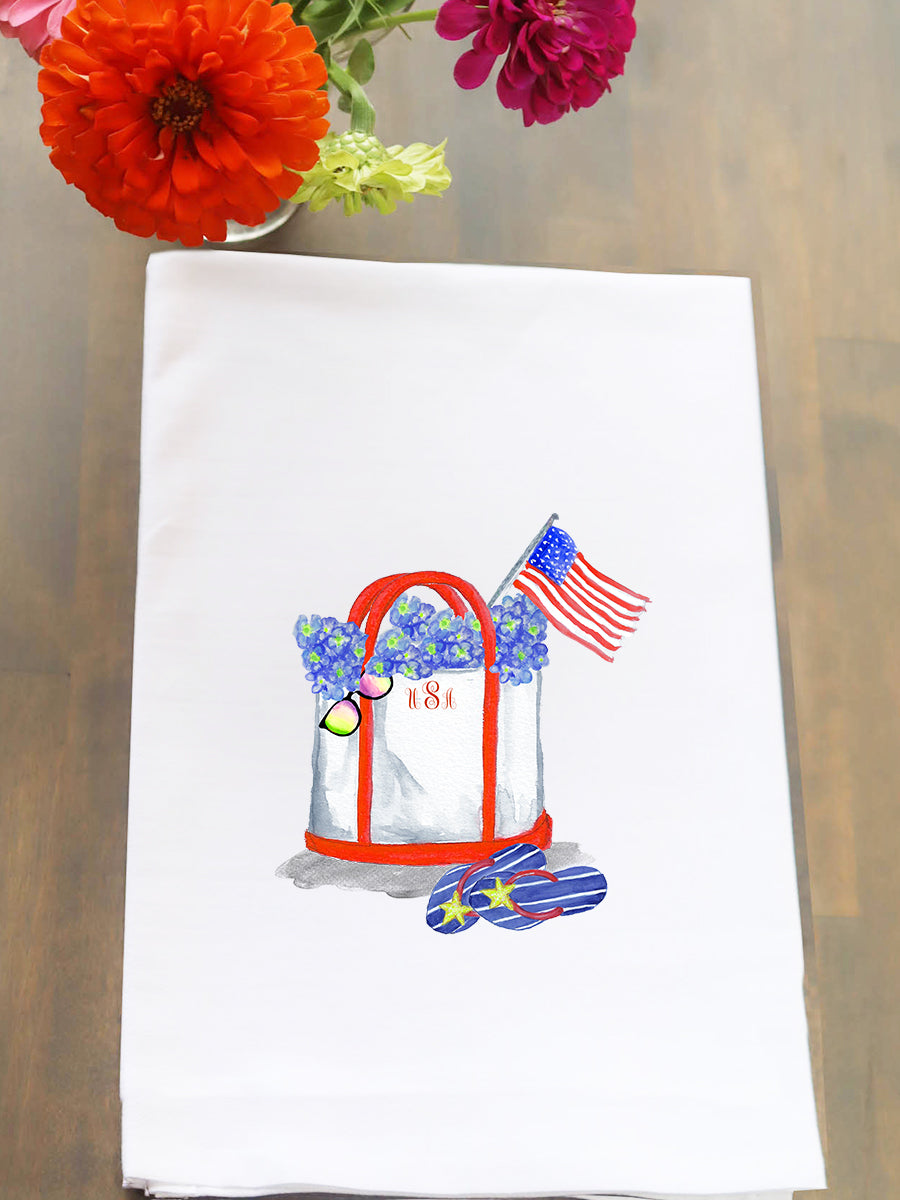 Patriotic Tote Kitchen Towel