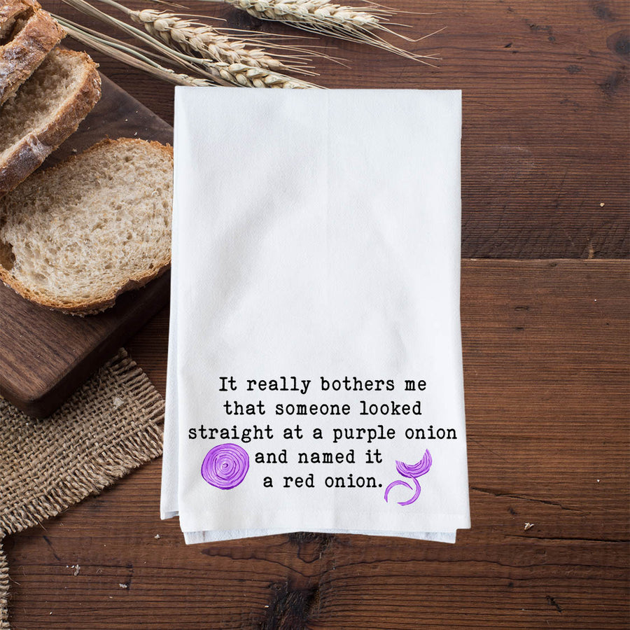 Purple Onion Kitchen Towel