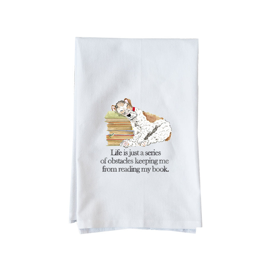 Reading My Book Kitchen Towel