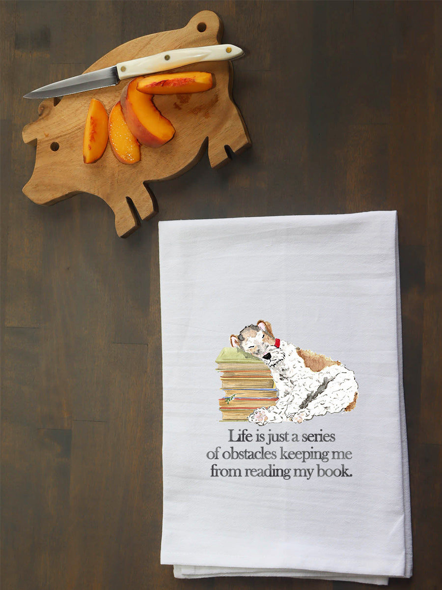 Reading My Book Kitchen Towel