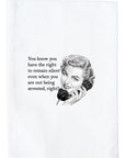 Right To Remain Silent Kitchen Towel