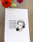 Right To Remain Silent Kitchen Towel