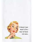 Stay At Home Cat Mom Kitchen Towel