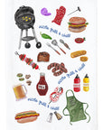 BBQ Sizzle, Grill & Chill Kitchen Towel