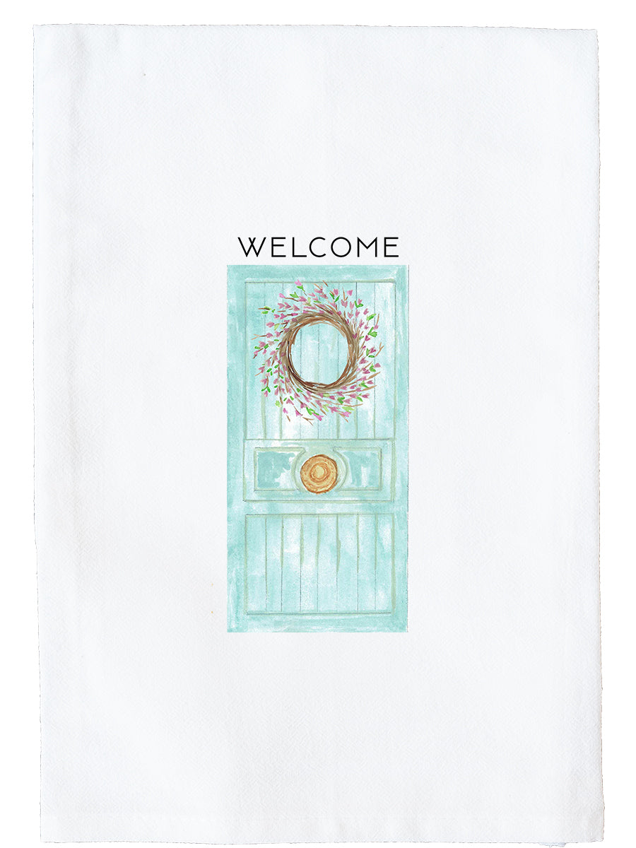 Spring Green Door Kitchen Towel