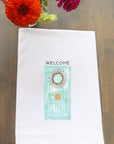 Spring Green Door Kitchen Towel