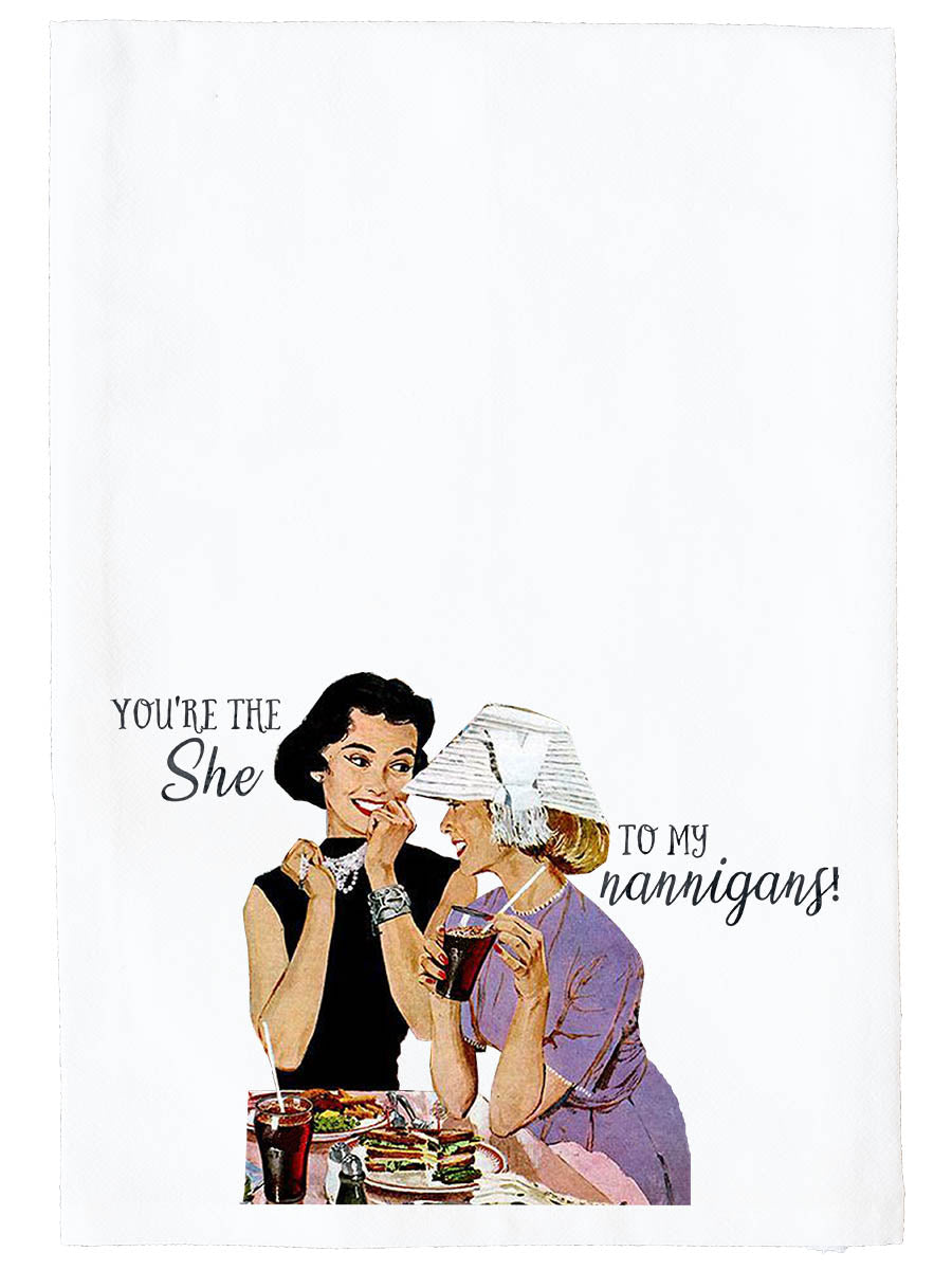 She To My Shenanigans Kitchen Towel