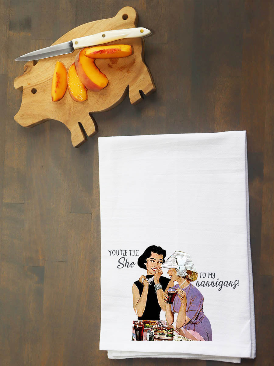 She To My Shenanigans Kitchen Towel