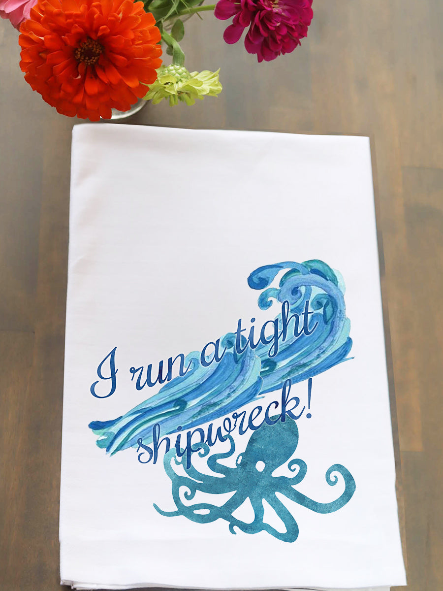 Tight Shipwreck Kitchen Towel