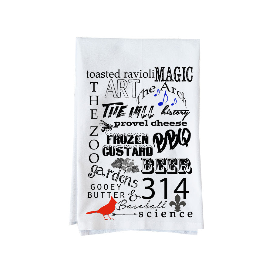 Saint Louis Collage Kitchen Towel