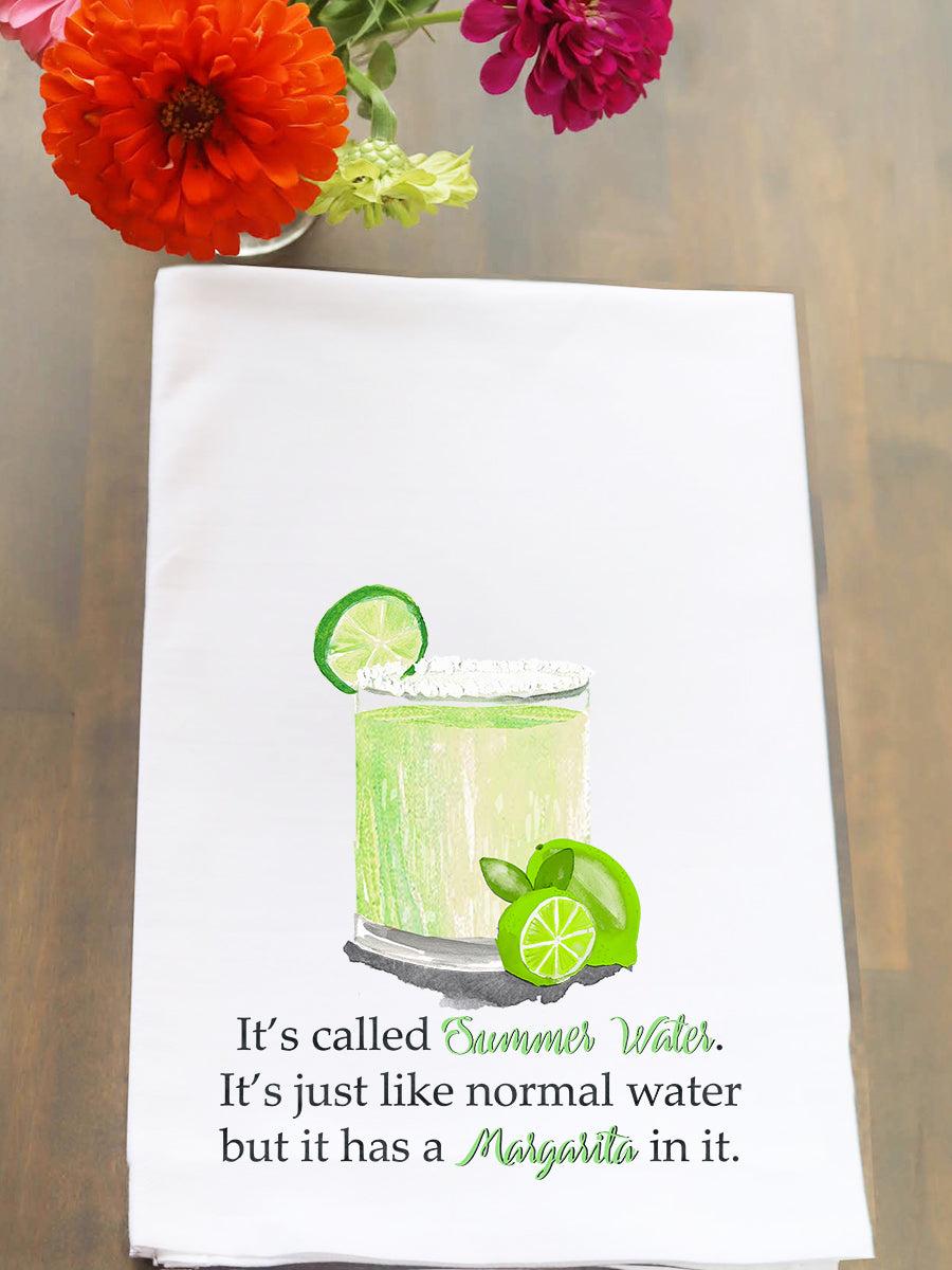 Summer Water Margarita Kitchen Towel