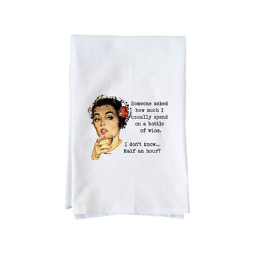 Spend On Wine Kitchen Towel
