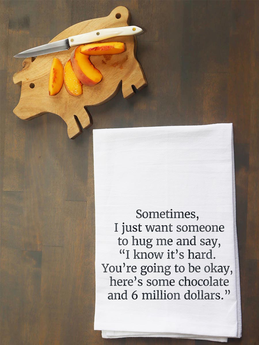 Just Want Someone To Hug Me Kitchen Towel
