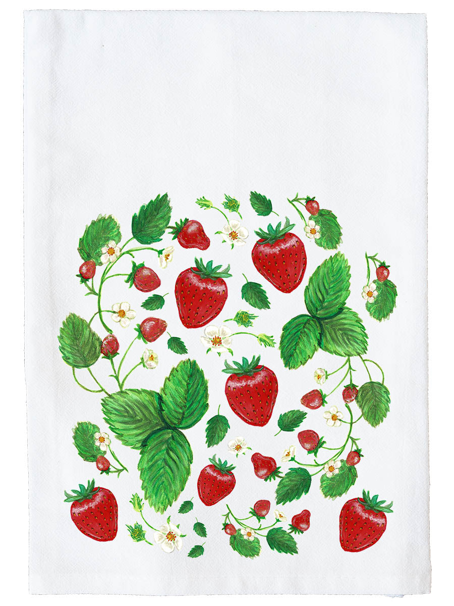Strawberry Collage Kitchen Towel