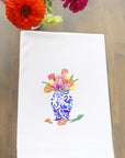 Ginger Jar With Tulips Kitchen Towel