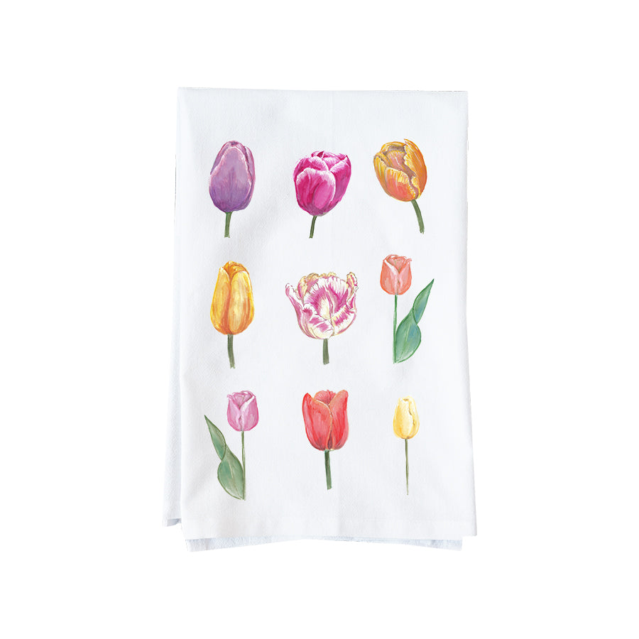 Tulips Collage Kitchen Towel