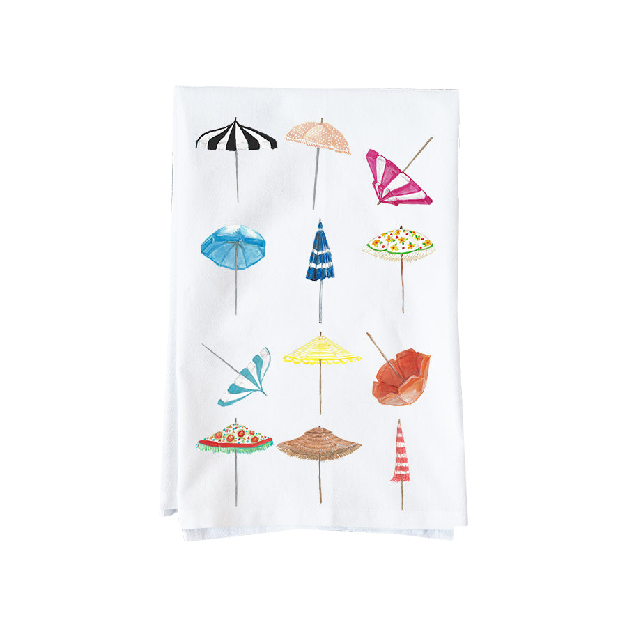 Umbrella Collage Kitchen Towel
