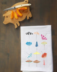 Umbrella Collage Kitchen Towel