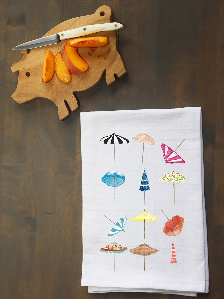 Umbrella Collage Kitchen Towel