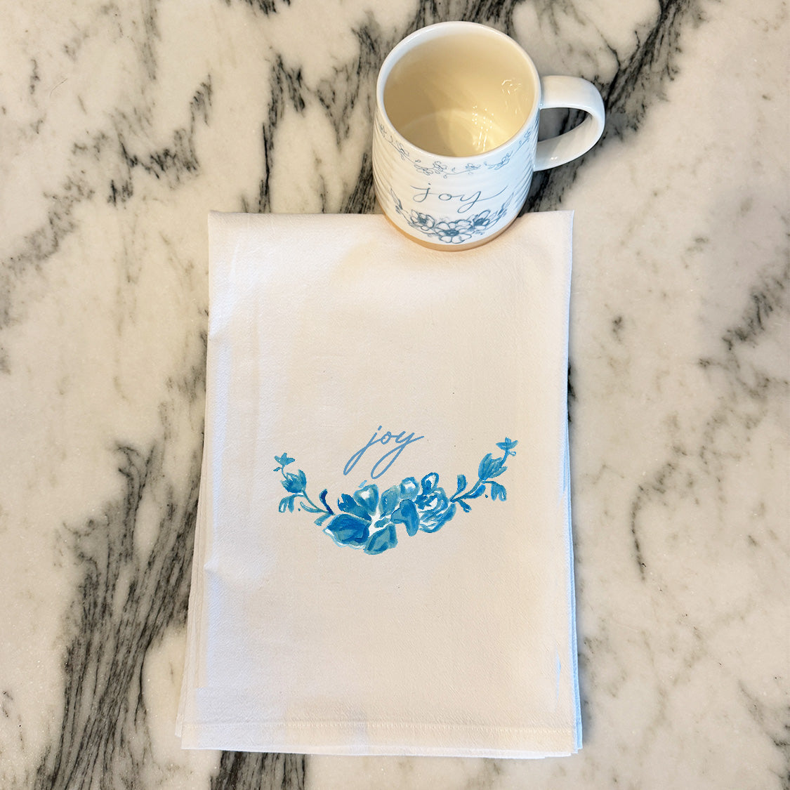 Floral Mug + Towel Gift Set