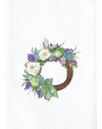 Wreath With Bow Kitchen Towel