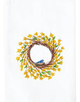 Yellow Wreath Kitchen Towel