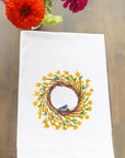 Yellow Wreath Kitchen Towel