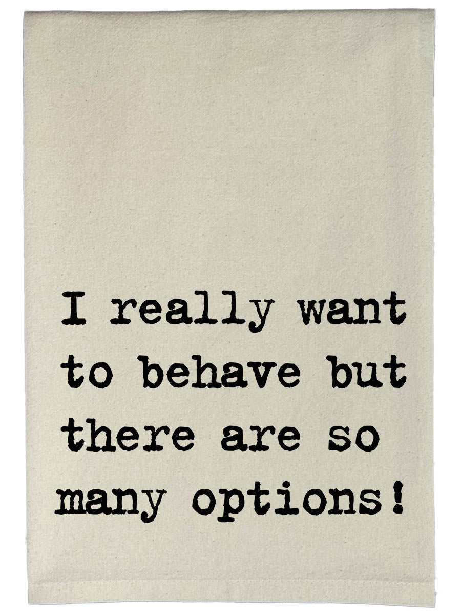 Want To Behave Natural Kitchen Towel