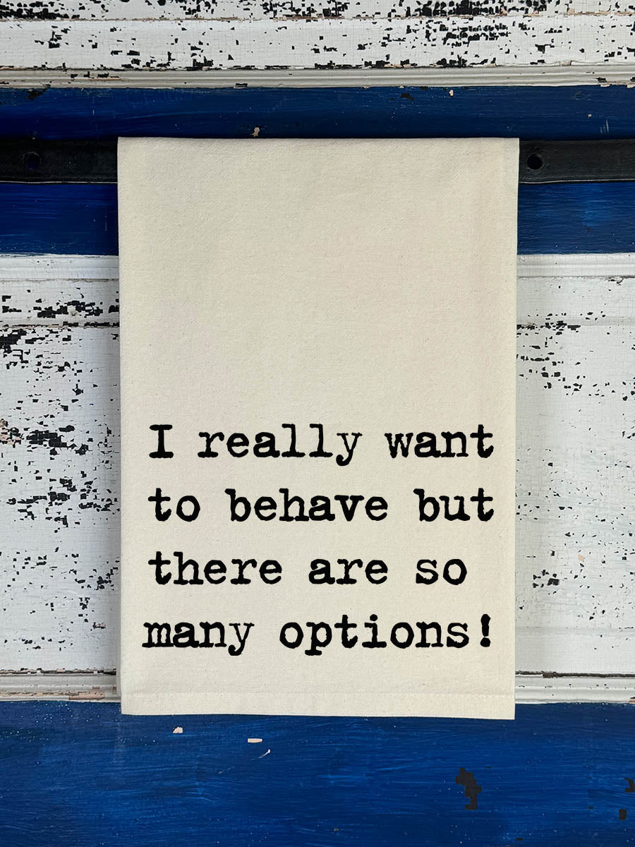 Want To Behave Natural Kitchen Towel