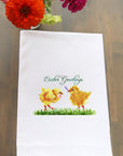 Chicks and Flowers Kitchen Towel