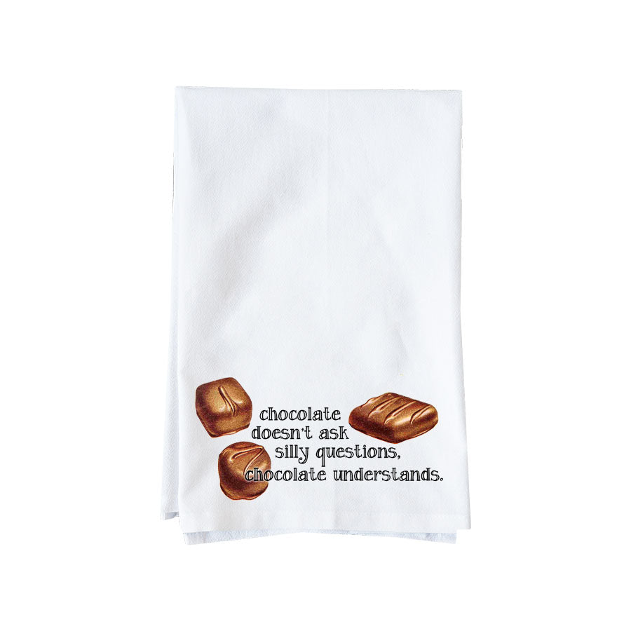 Chocolate Doesn't Ask Kitchen Towel