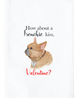 Frenchie Kiss Valentine Kitchen Towel