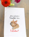 Frenchie Kiss Valentine Kitchen Towel