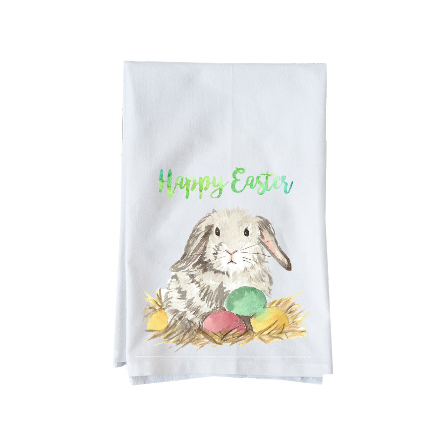 Grey Watercolor Easter Bunny