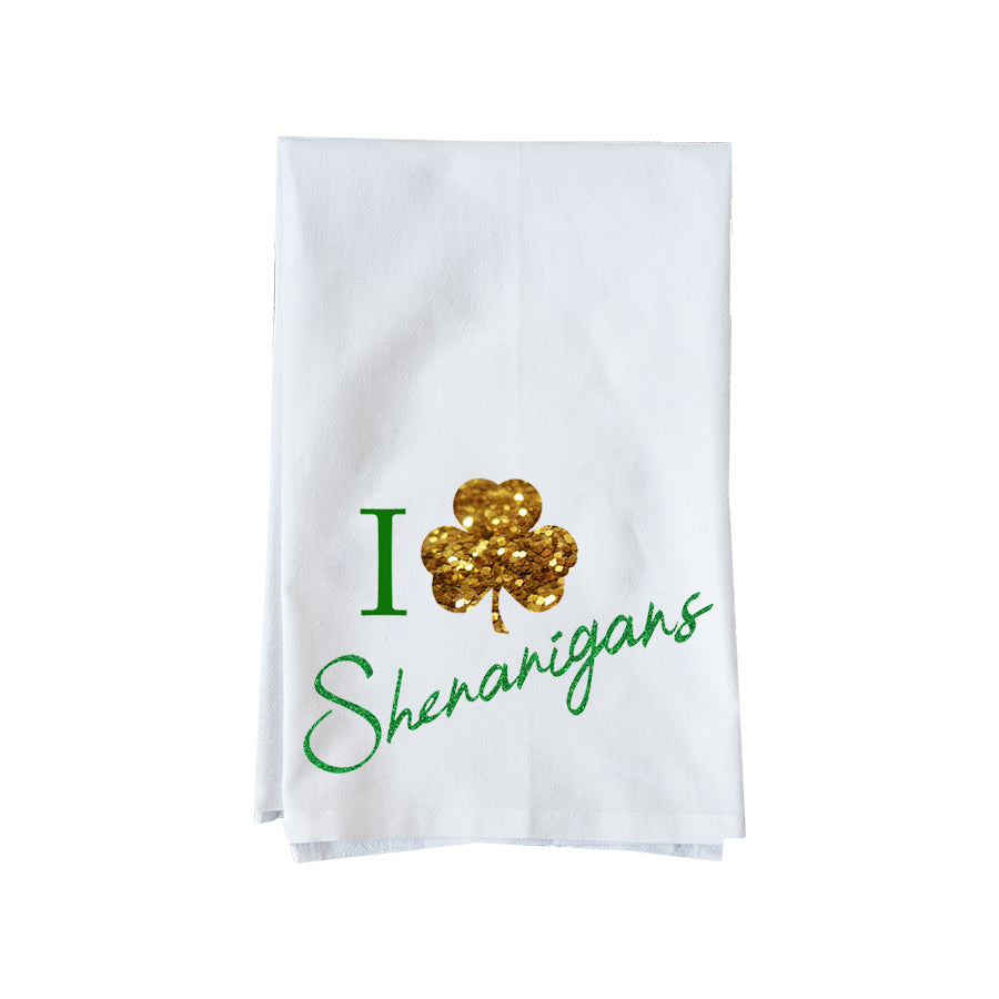 I Love Shenanigans Kitchen Towel