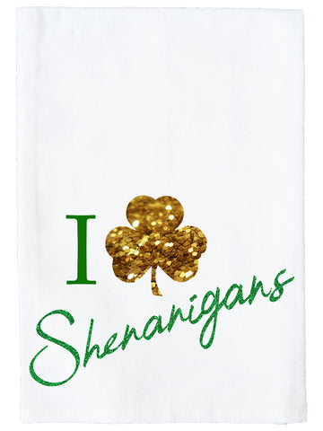 I Love Shenanigans Kitchen Towel