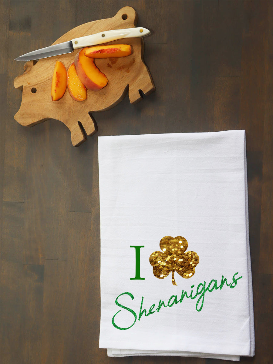 I Love Shenanigans Kitchen Towel