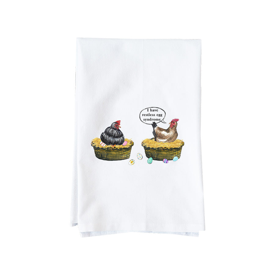 Restless Egg Syndrome Kitchen Towel