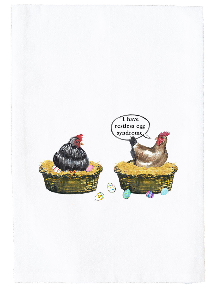 Restless Egg Syndrome Kitchen Towel