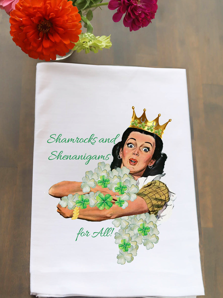Shamrocks and Shenanigans Kitchen Towel