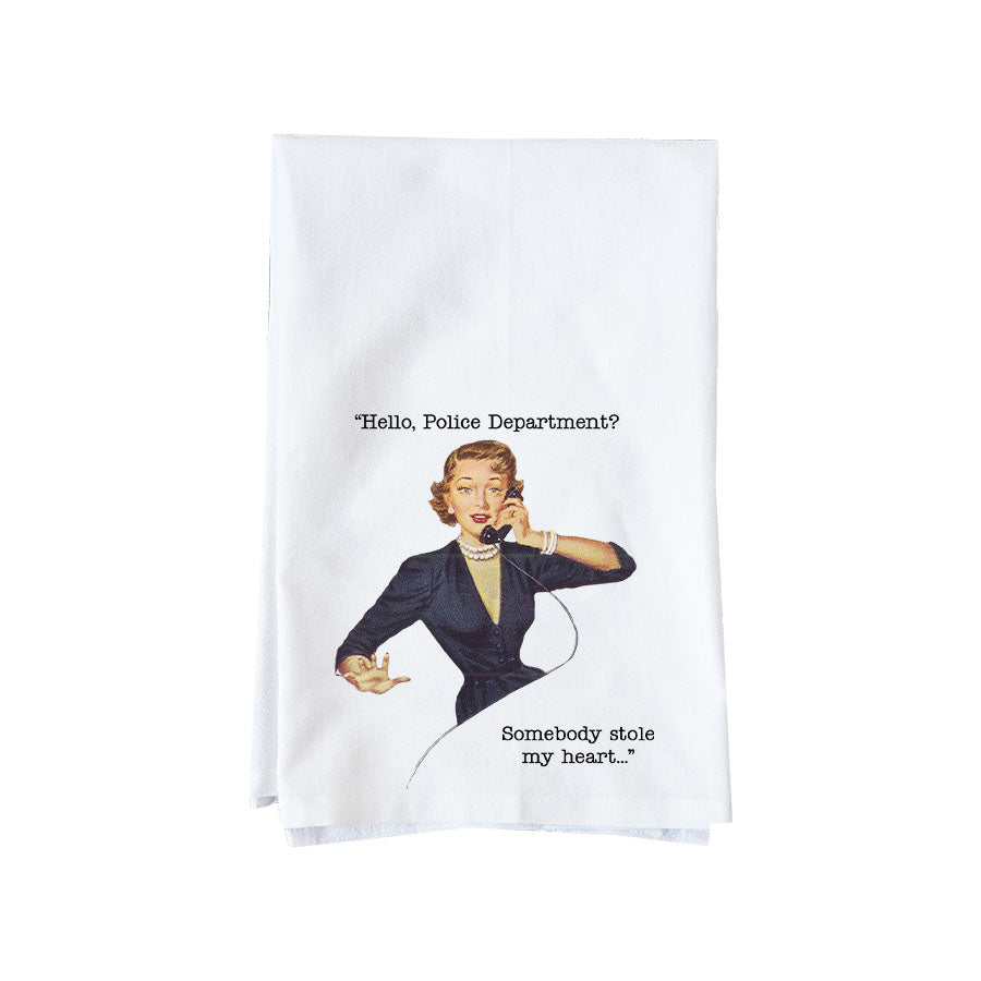 Stole My Heart Kitchen Towel