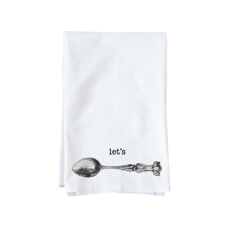 Let's Spoon Kitchen Towel