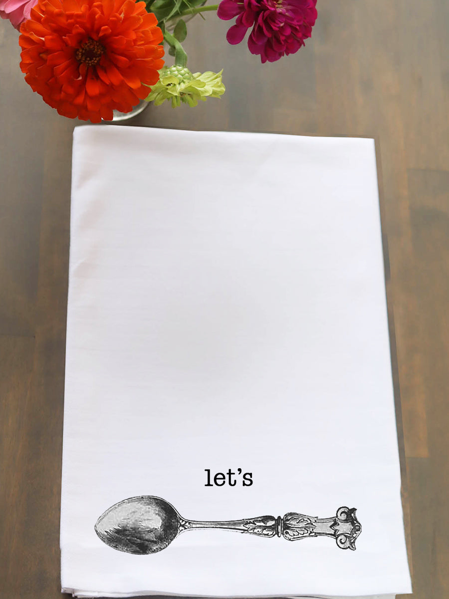 Let's Spoon Kitchen Towel