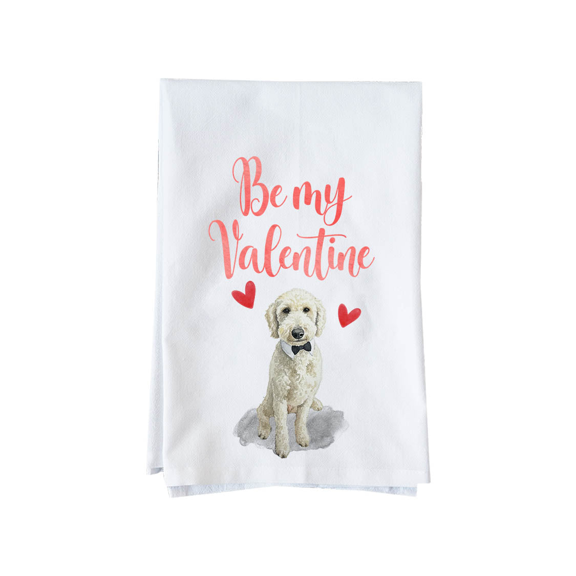 Be My Valentine Doodle Kitchen Towel