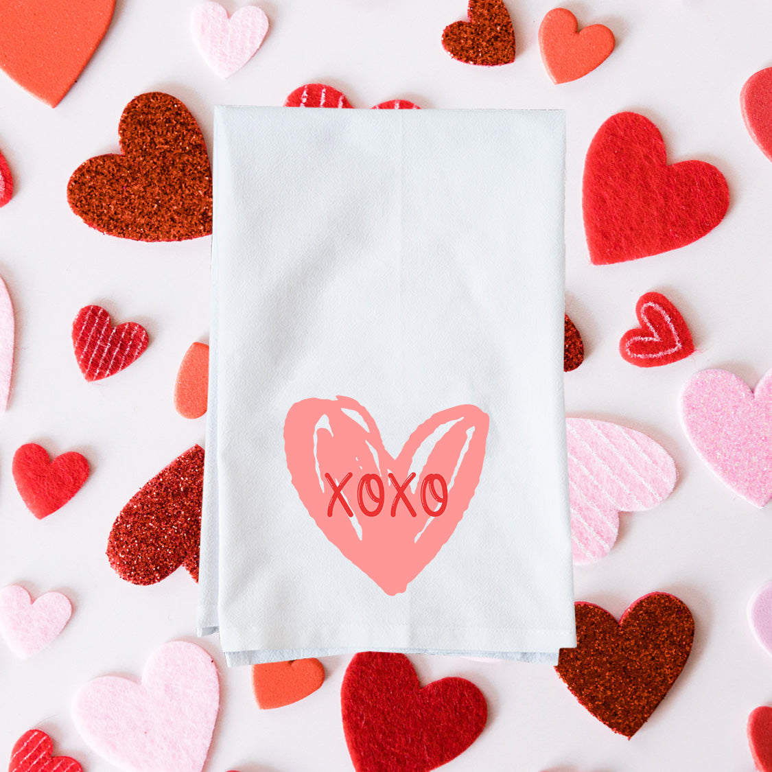 XOXO Heart Kitchen Towel