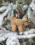 Curly Doodle Dog Personalized Ornament