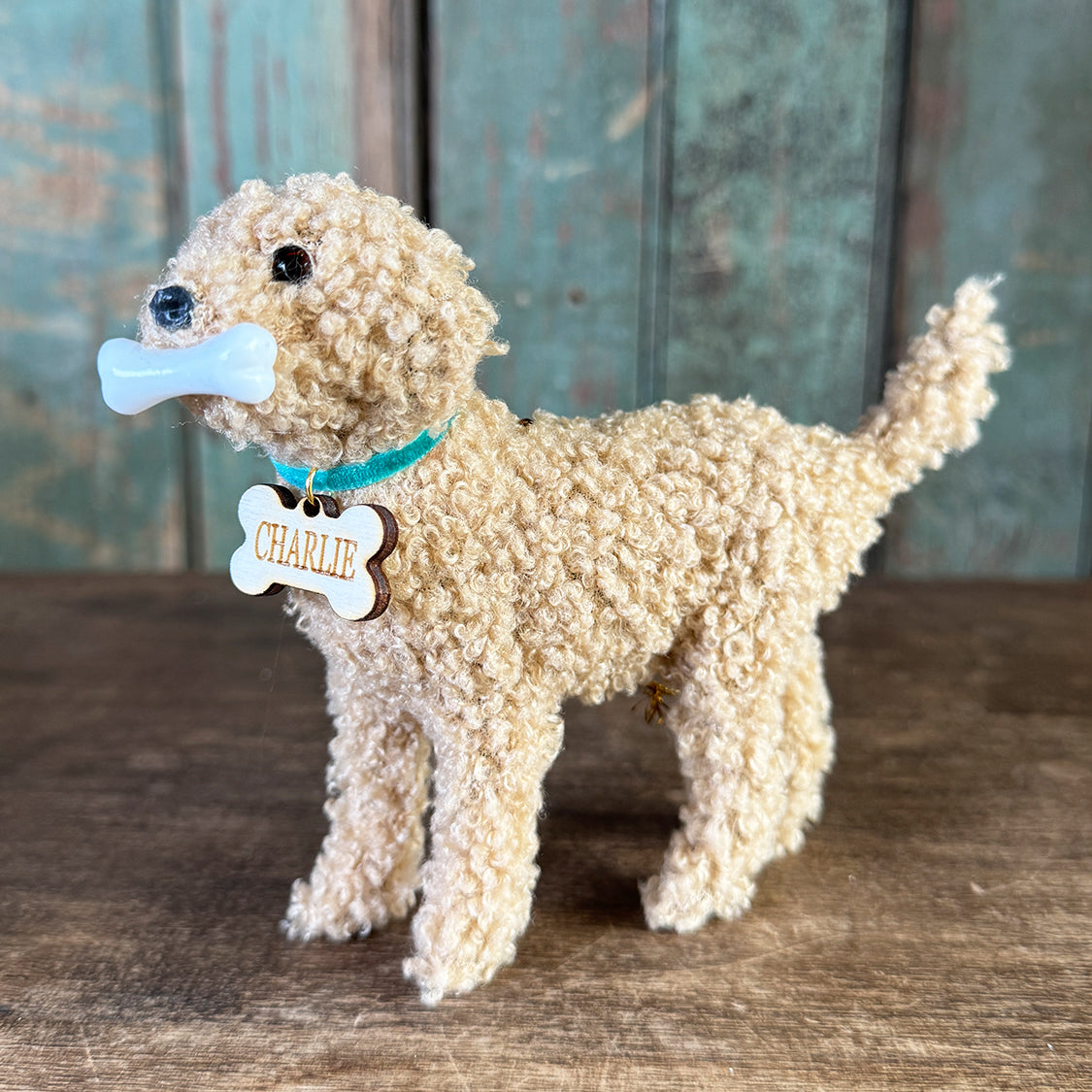 New Doodle Dog Ornament with Custom Name Tag