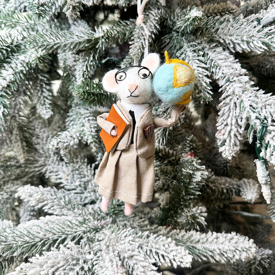 Teacher Mouse Ornament