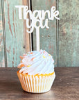 Thank You Wood Cake Topper